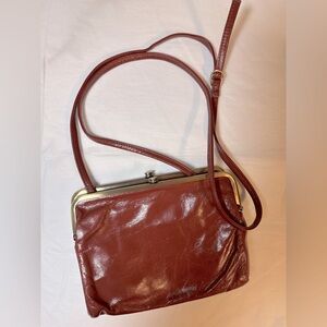 HOBO Lauren Crossbody Leather Wallet Purse NWOT reddish brown, rust l